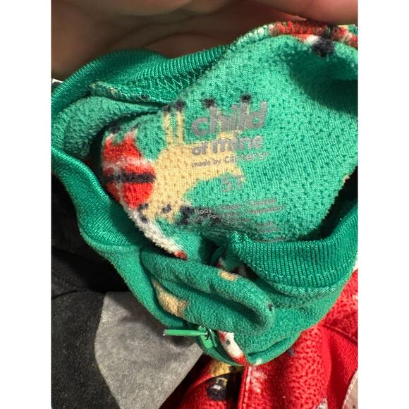 3 pairs of fleece winter Santa dogs penguin holiday pajamas pjs  5T - Picture 3 of 5